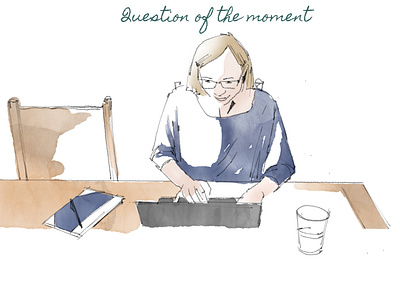 Question of the moment - Custom Illustration by Jo design drawing illustration watercolor
