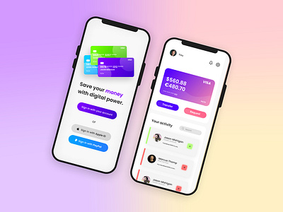 Credit Card App app app design application application design application ui credit credit card credit cards creditcard interface mobile mobile app mobile ui money money app ui ux