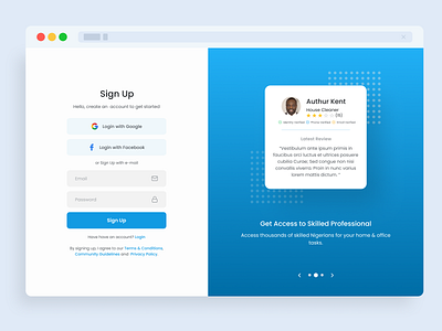 Sign Up Page design login login form login page login screen login ui sign up sign up form sign up ui signup ui ux web website design