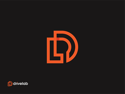 DriveLab Brand identity accessibility applied science automotive branding car clemson college computing technology drive logo logodesign logodesigner mark mechanical engineering research school symbol university