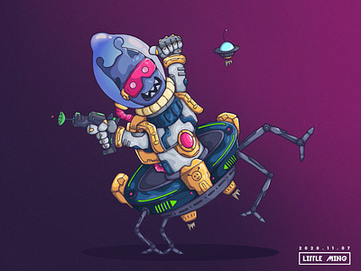 Illustration exercise-Space mutants design illustration