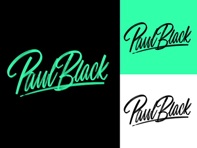 Paul Black - Lettering Logo Sketch for DJ company from LA branding calligraphy clothing design fashion font free hand lettering identity lettering logo logotype mark packaging script sketches streetwear type typo typography