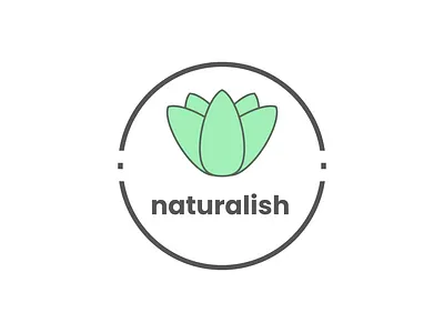 Logo Naturalish aloe branding design illustrator logo minimal natural nature