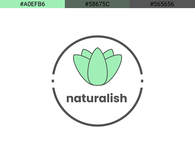 Logo Naturalish aloe branding design illustrator logo minimal natural nature