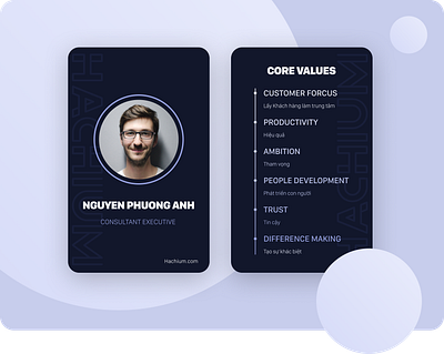 employee identification card card card design