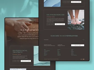 Hygeia — Treatments brand branding colour design digital identity logo ui webdesign website