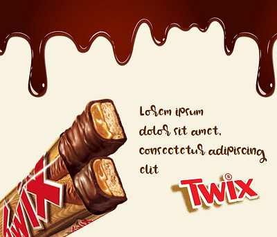 Esempio Pubblicitario 3# dolce esempio logo prodotto pubblicità twix