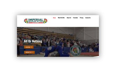 Imperial BJJ Link In Description design graphic design theme ui ux web web design website website design