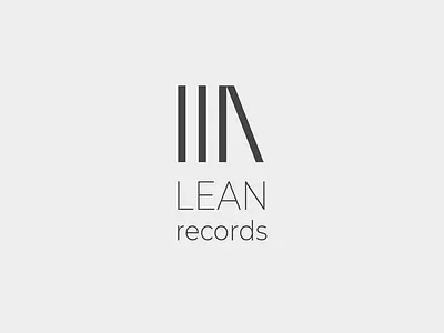 Daily Logo Challenge - Lean Records 50dailylogochallenge 50daylogochallenge daily logo daily logo challenge dailylogochallenge design flat logo minimal