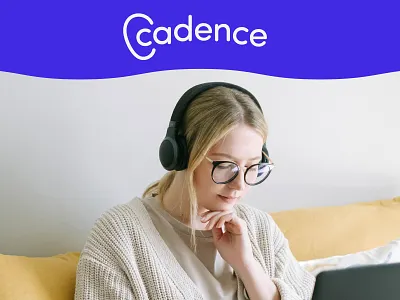 Cadence audio app branding branding and identity ear fitness health healthcare logo simple vector visual identity wellness