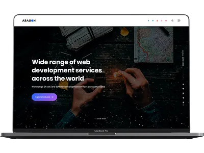 Aragon - Creative Multi-Purpose WordPress Theme branding illustration javascript logo themeforest tweenmax typography ui vector wordpress