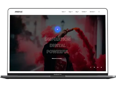 Andale - Creative HTML5 Portfolio Template animation blog creative design envato javascript themeforest tweenmax ux wordpress