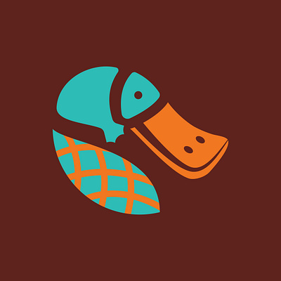 Day 312 adobe illustrator adobe illustrator cc animals aquatic brand design brand identity brand identity designer branding bright color creature dark colors graphic design logo logo design logo designer logos platypus smooth swimming wood
