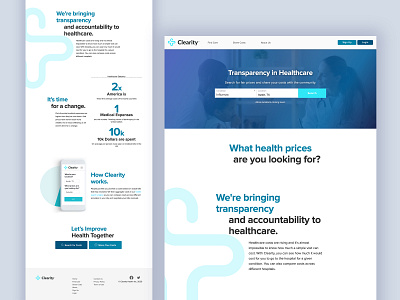 Clearity Website healthcare landing landing design landingpage