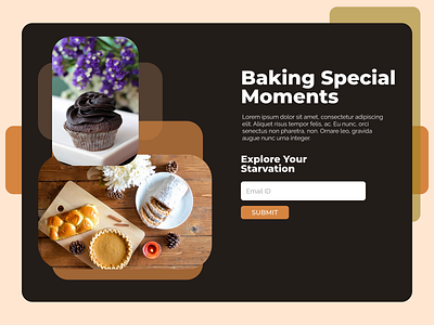 Bakery shop CTA bakery branding design figma figmadesign landingpage typography ui