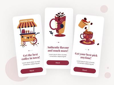 Coffee App app app design app ui app ui design app ux delivery app design food and drinks food app food app ui food delivery food delivery app minimal modern simplicity ui ux ux design