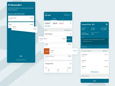 Kepler Finance App app budget budget app finance finance app mobile app mockups