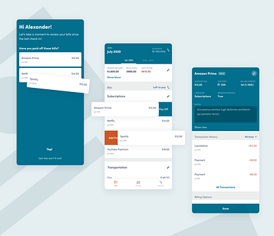 Kepler Finance App app budget budget app finance finance app mobile app mockups