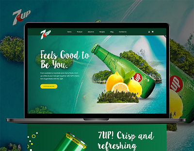 7Up Company Web UI Redesign brand design