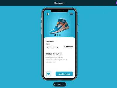 Page 1 Shoe App 1 design product design ux