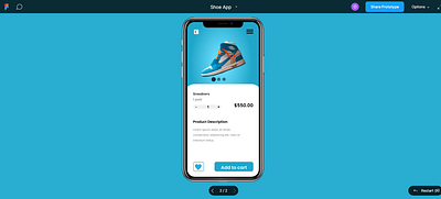 Page 1 Shoe App 1 design product design ux