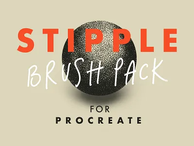 Free "Stipple Brush Pack" for Procreate app brush design dots effect felt tip pen grunge illustration ipad liner logo marker old pen print procreate shading tatoo texture