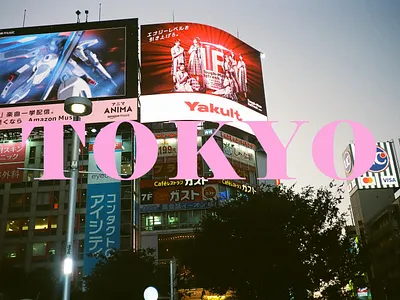 TOKYO design film photography minimal photography photoshop typography