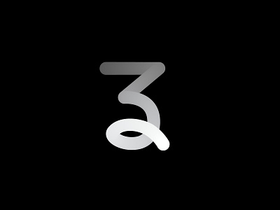 Triple Double logo (Black +White) abstract agency branding logo logodesign modern numbers simple