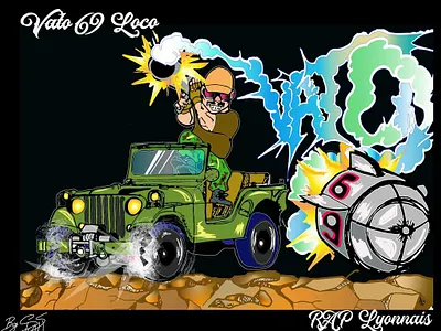 Vato 69 communication illustrator marketing street vector