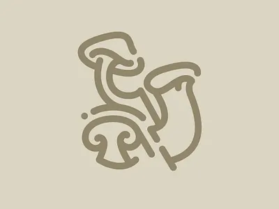 Day 88 - Mushrooms 100 Icons Daily 100days design fungi icon illustration leeayr logo minimal mushrooms vector