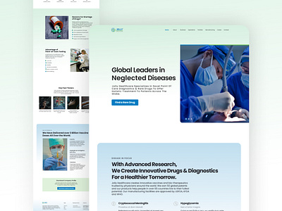 Paramedical Landing page clean doctor hair hairstyle landing page medical medical design medicine surgery treatment
