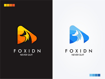 Foxidn Logo app branding flat fox fox illustration fox logo foxes graphic design illustrator logo logodesign vector website