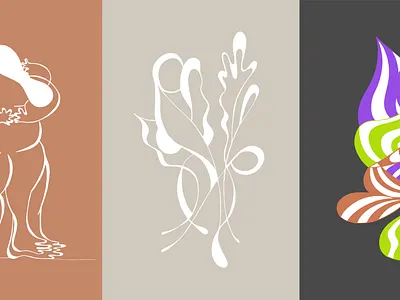 Hug, Life, Illusion abstract art artprint character colorful conceptual creativity design feelings illusion illustration life lines linestyle movement nft perception plants stories visualstoryteller