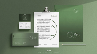 Logo Design for Acco brand branding design digital green identity identity branding identity design logo logo design logodesign logos mark minimal minimalist mockup mockup design nature olive
