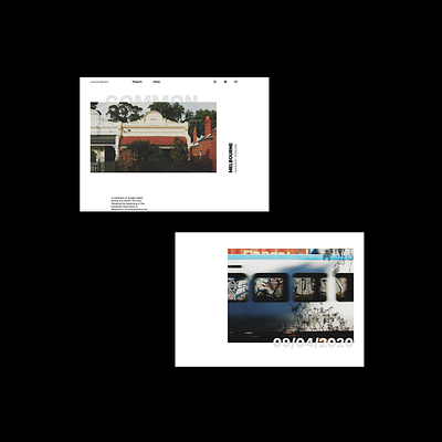 Photography folio concept design folio melbourne minimal photography ui web webdesign