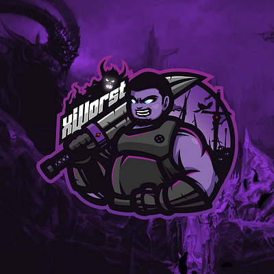 xworst esports mascot logo branding custom design esport logo esportslogo illustration logo logodesign mascot mascot logo
