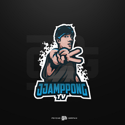JJAMPPONG AVATAR LOGO branding custom design esports illustration logo logo design mascot mascot logo