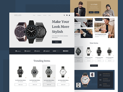 Watch E-Commerce Website clean e commerce ecommerce online shop ui uidesign uidesigner uiux uiuxdesign uiuxdesigner userinterface watch watches webdesign webdesigner