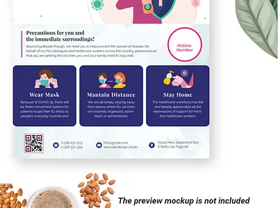 Fight For Corona Virus Flyer Design corona virus coronavirus flyer corporate covid 19 covid 19 flyer dev devdesign dream home epidemic flyer health studio