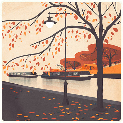 Autumn Colours autumn fall illustration illustrator london minimalist texture vector