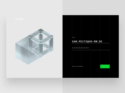 Sign in Page 3d branding brutalism minimal modern modern logo platform signin signup