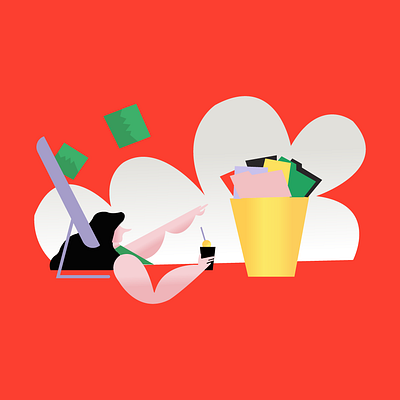 office illustration #2 design flat illustration minimal modern ui unique ux vector versatile
