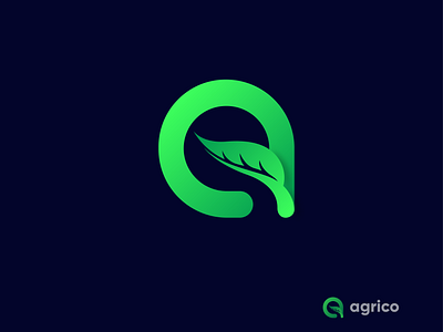 Agrico Logo Design. ( Letter 'a' + Leaf ) a leaf logo a logo agriculture logo app brand brand design brand identity branding design flat icon leaf logo leaves logo logo logo design logotype minimal modern logo nature logo