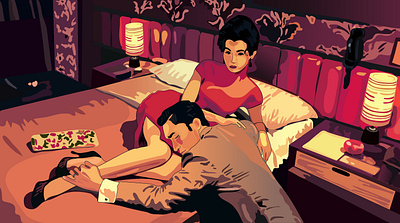 In the mood for Love art daily 100 challenge design film poster illustration lifestyle illustration