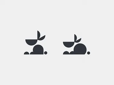 Rabbits logo logo design rabbit rabbits