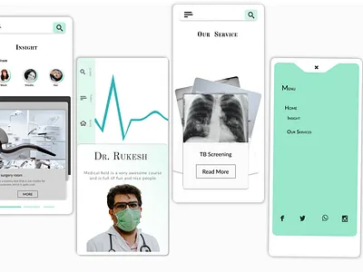 Medical mobile design app design ui ux web website