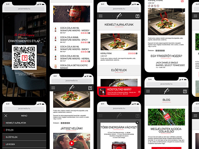 Coca-Cola Digital Menu Card App Design app design mobile application ui ui design