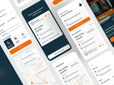 Ryde Central ambulance booking app ambulance app booking design emergancy inspiration minimal mobile ride ryde central share shcdulae uber ui ux