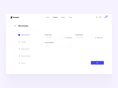 New Invoice Creation Dashboard for Invooce accounting accounting app business dashboard dashboard design dashboard ui finance invoice invoice app invoicing invoicing app online invoice payment product design product ui transaction