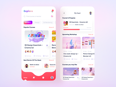 Educational app class courses design system dribbble best shot e learning edtech education education app event app learning app learning platform minimal mobile app online school reading school students study user experience (ux) userinterface